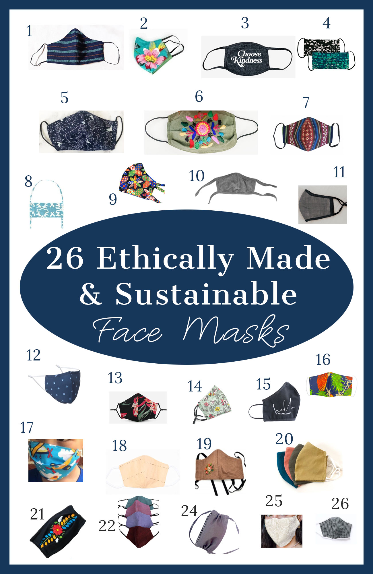 26 Ethically Made & Sustainable Face Masks