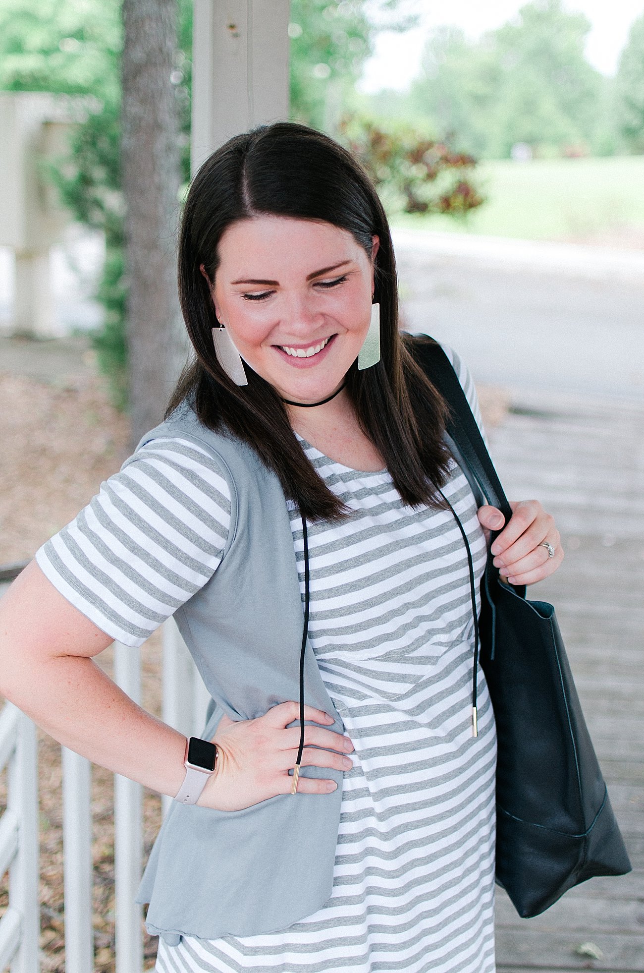 How to Style a Striped Dress by N fashion blogger Still Being Molly