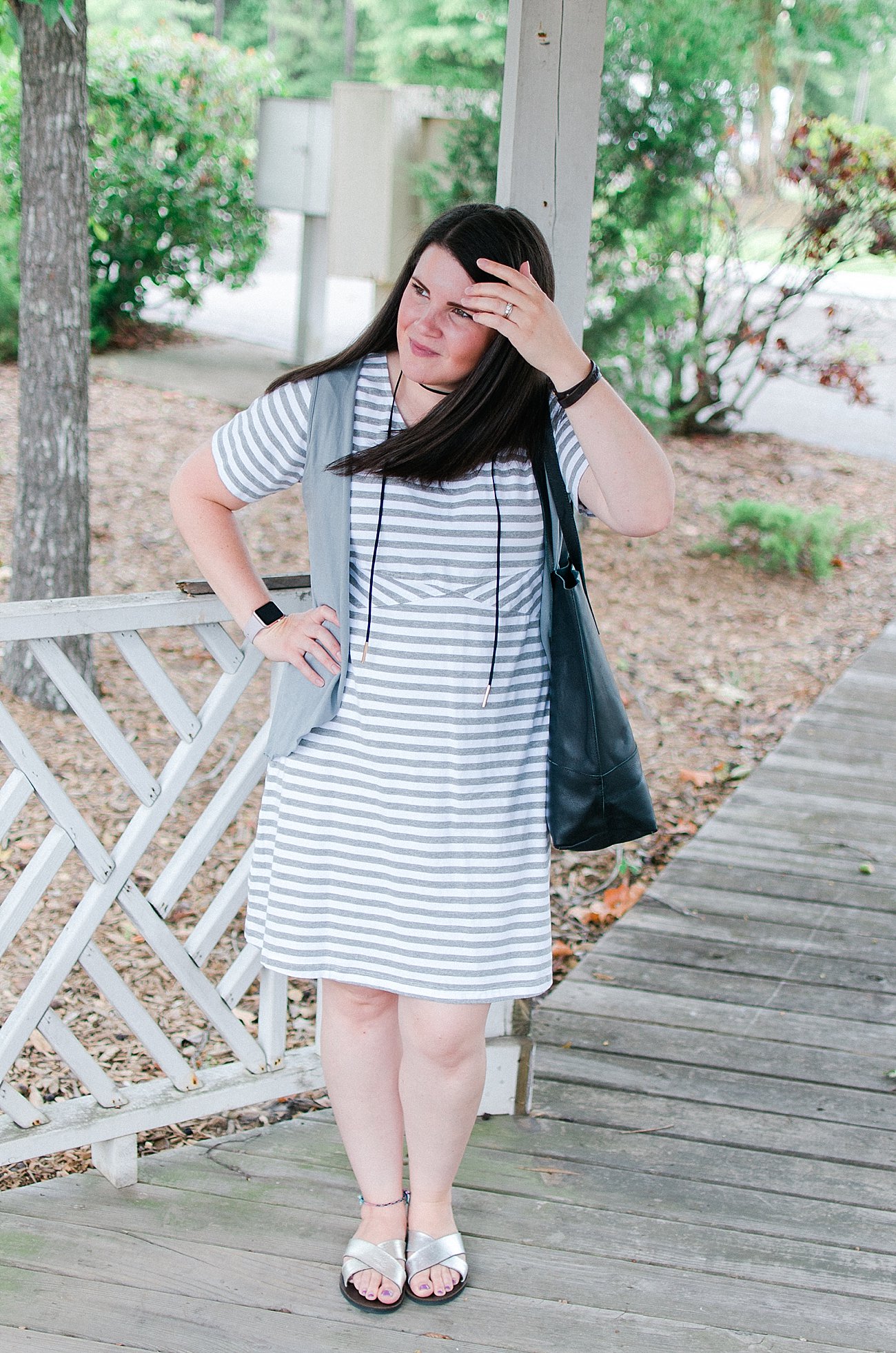 How to Style a Striped Dress by N fashion blogger Still Being Molly