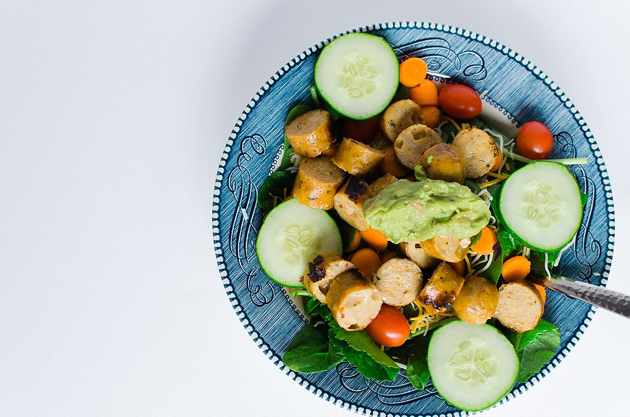Simple Southwest Salad with Chipotle Chicken Sausage | RECIPE