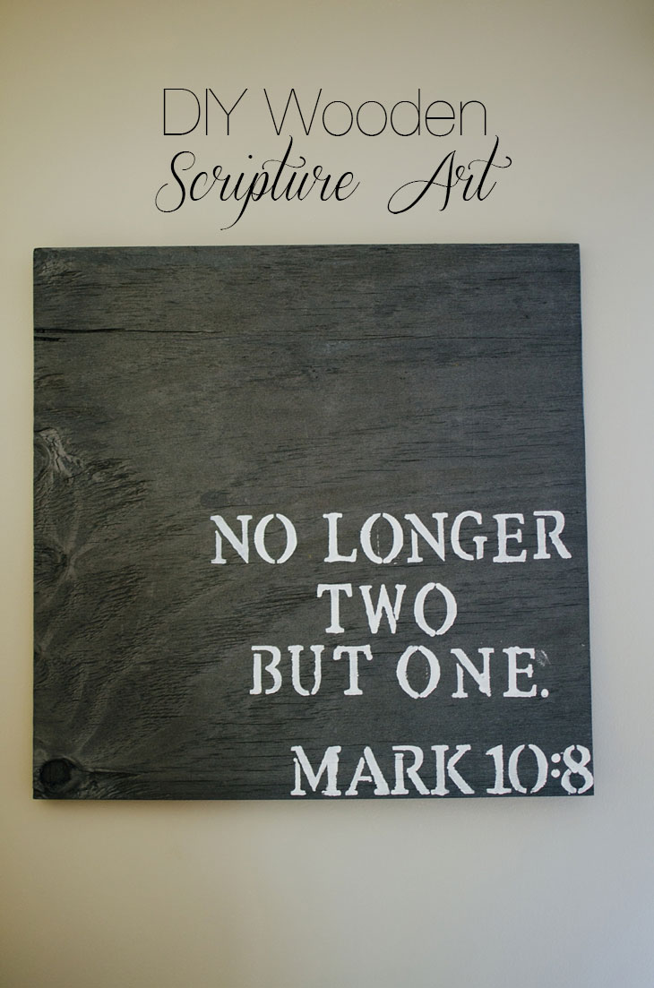 CRAFTING | DIY Wooden Scripture Art