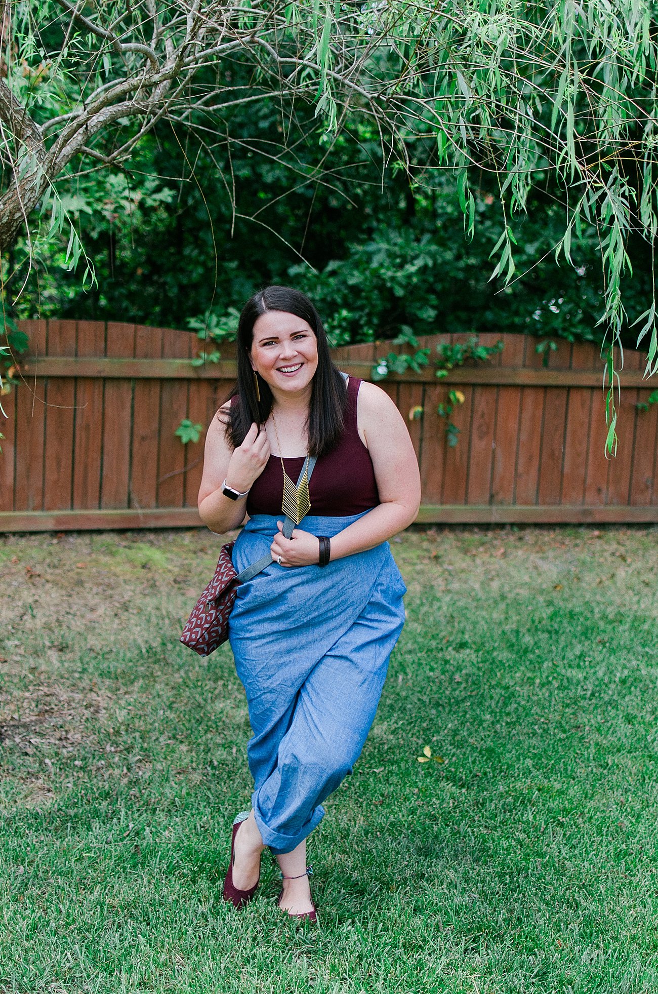 How to Style MATTER Prints sideswept dhoti chambray pants (9)