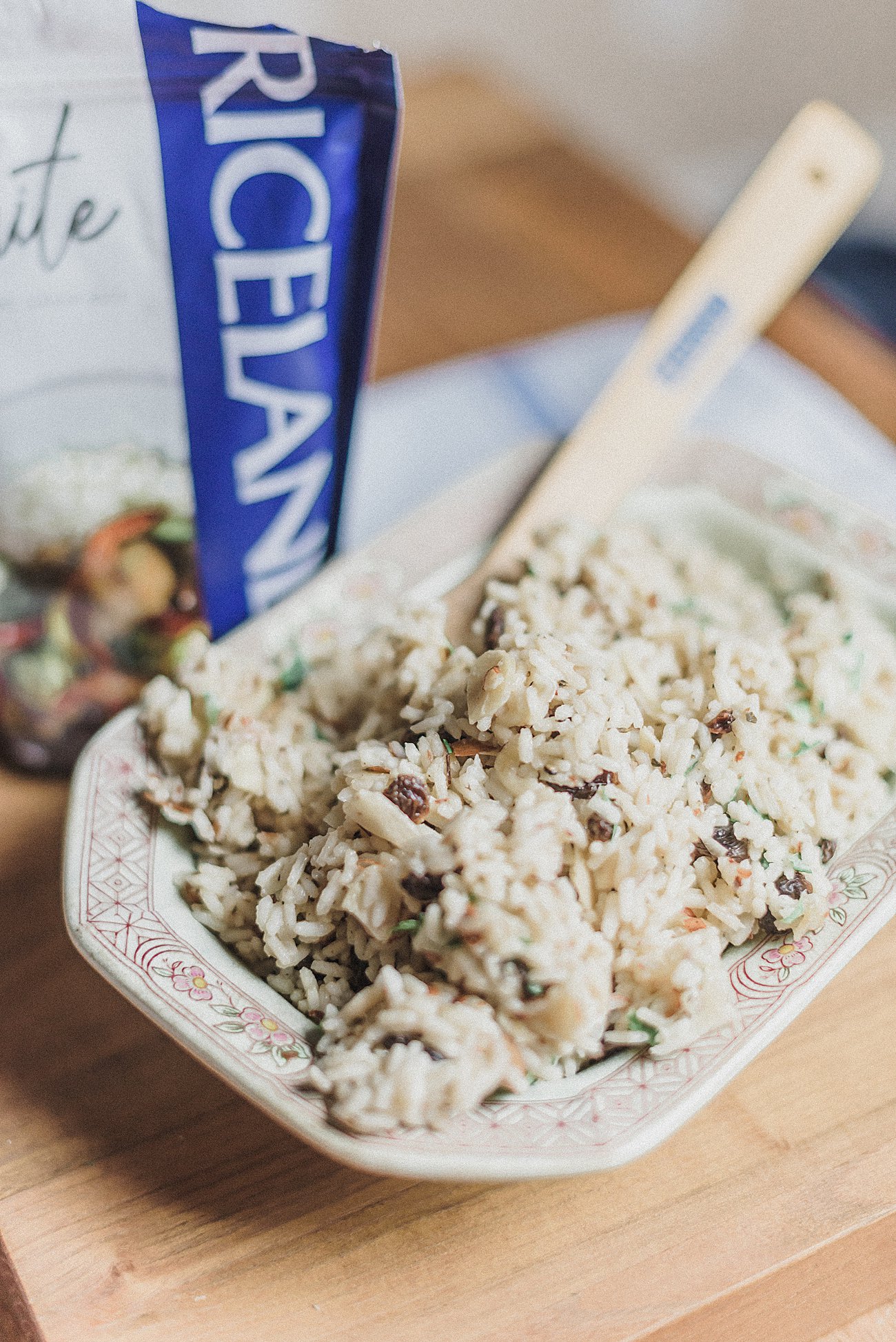 EASY HOLIDAY SIDE DISH RECIPE: Raisin & Almond Rice Pilaf